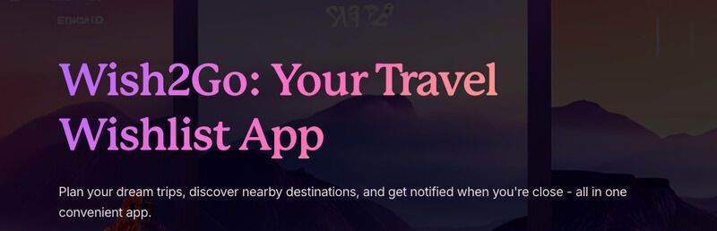 Digitized Travel Wishlists