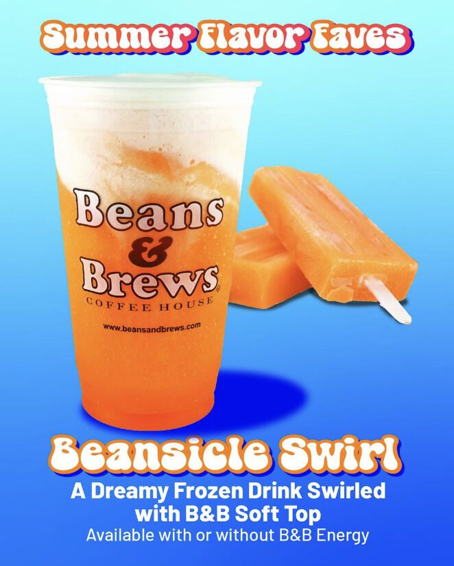 Swirled Creamsicle Drinks