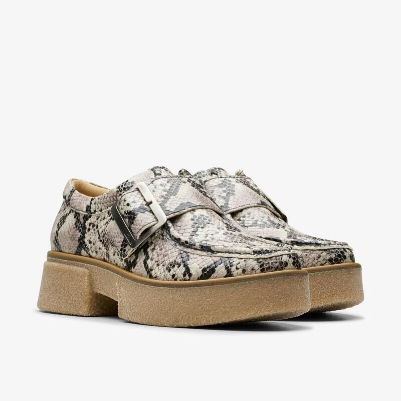 Platform Patterned Loafer Shoes