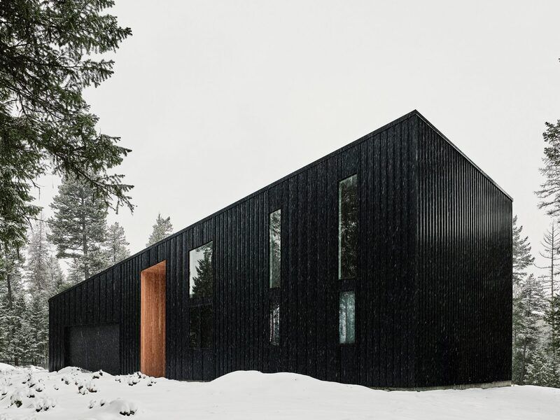 Black-Metal Angled Holiday Homes