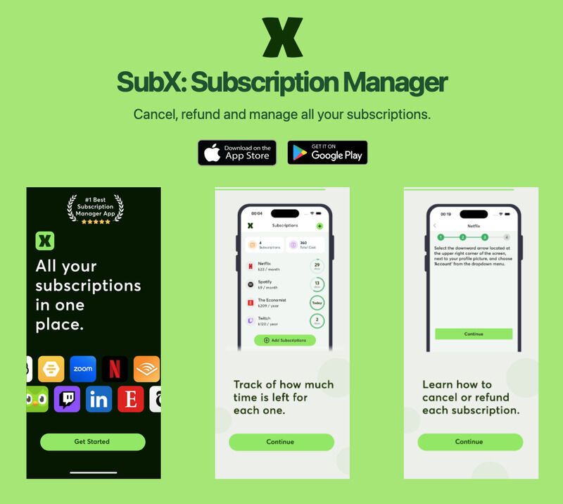 Unified Subscription Management Apps