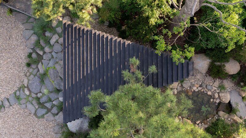 Charred-Wood Tranquil Pavilions