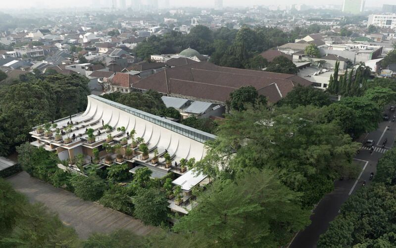 Sloped Concrete Roofed Restaurants