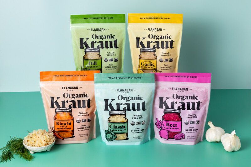 Probiotic-Packed Sauerkraut Pouches