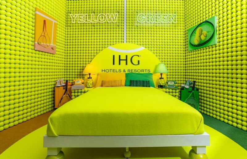 Tennis-Ball-Themed Hotel Suites