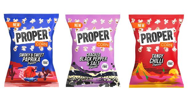 Savory Prepackaged Popcorns