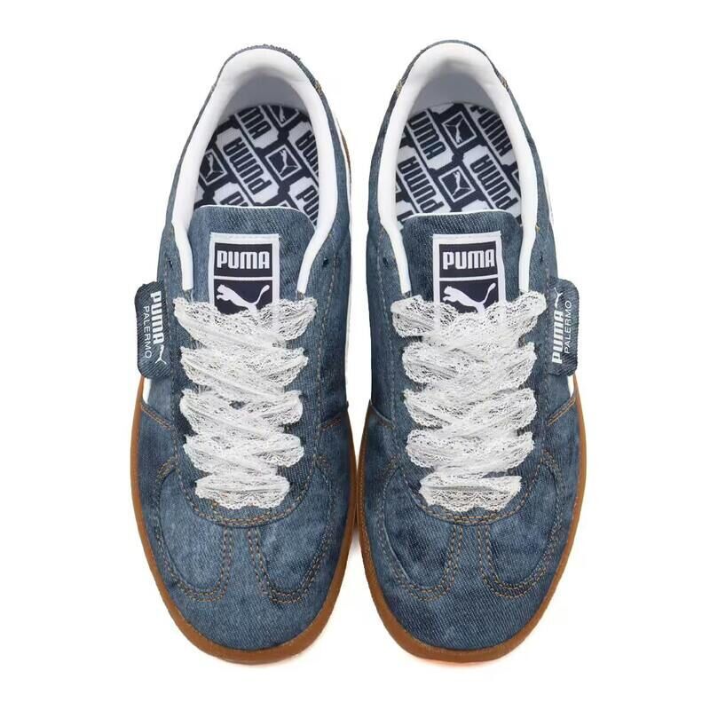 Retro Denim-Crafted Sneakers