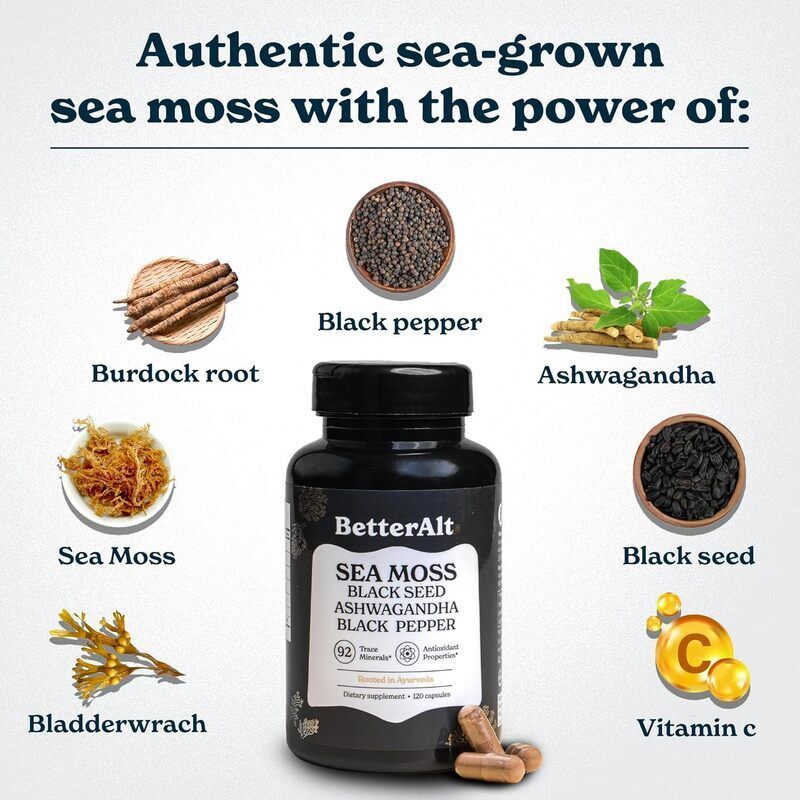 Stamina-Enhancing Sea Moss Supplements