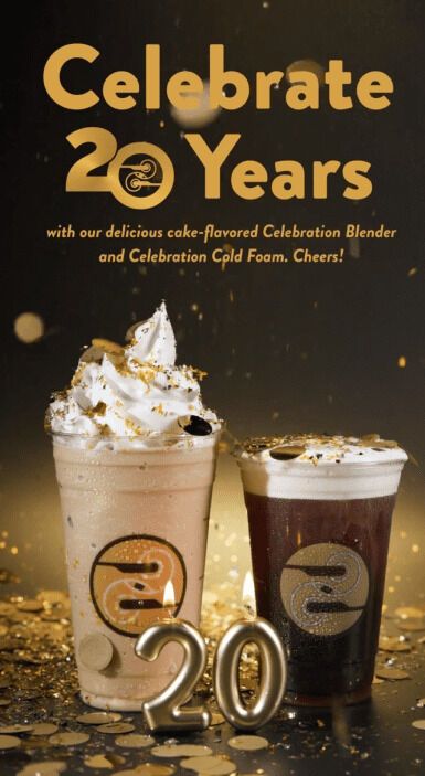 Cafe Anniversary Drink Menus