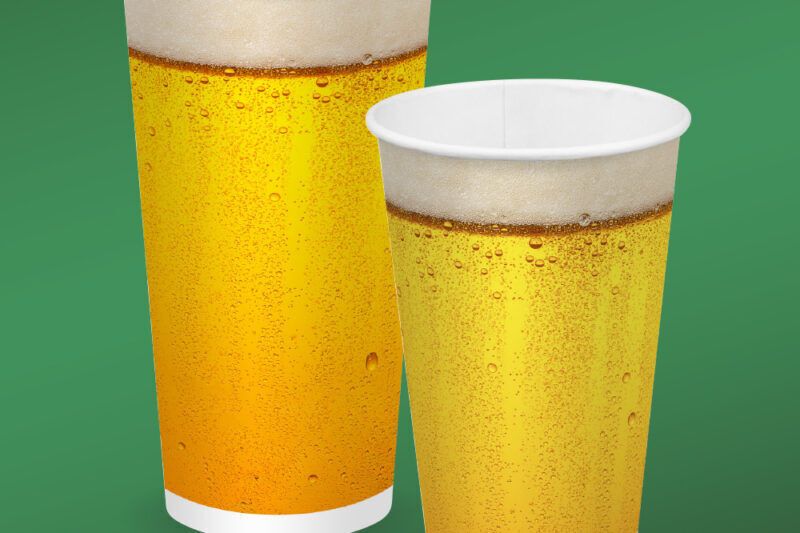 Compostable Single-Use Beer Cups