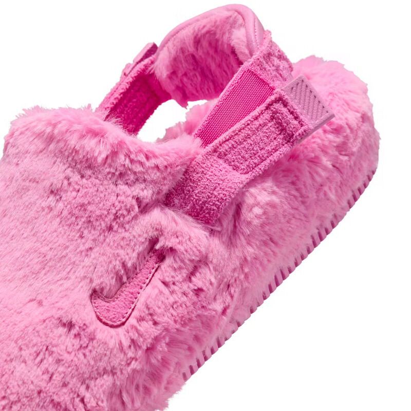 Pink Fuzzy Slip-On Loafers