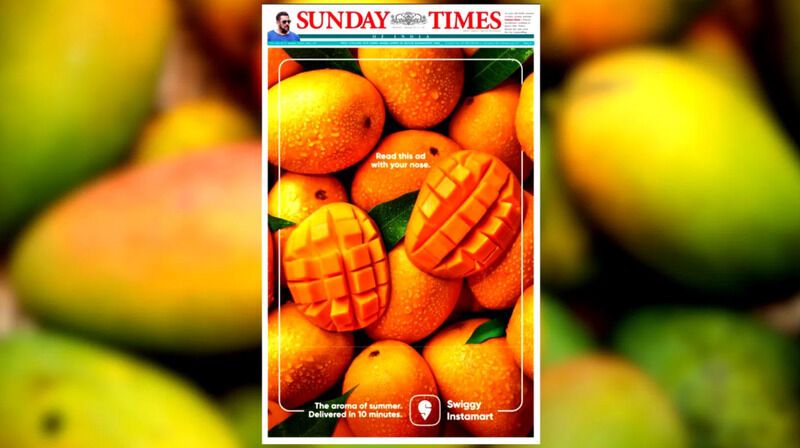 Mango-Scented Newspaper Ads