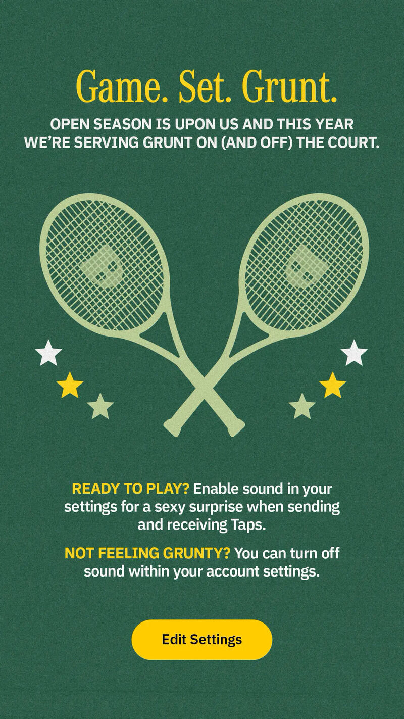 Tennis-Inspired Grunt Notifications