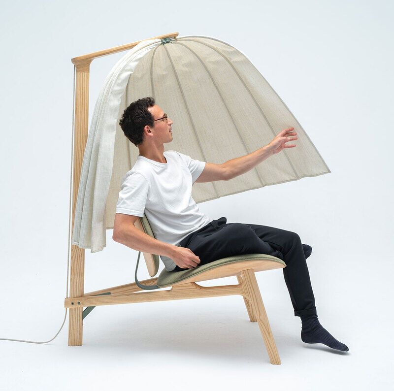 Wellbeing-Harnessing Fan-Like Chairs