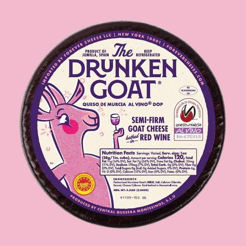 Wine-Soaked Goat Cheeses