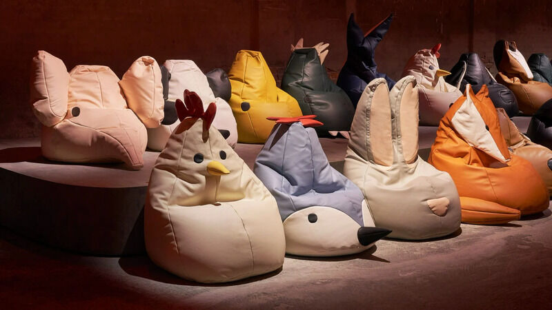 Animal-Shaped Luxury Beanbags