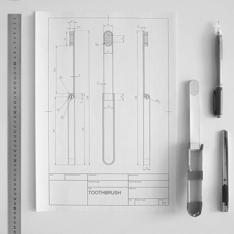 Folding Travel Toothbrush Concepts