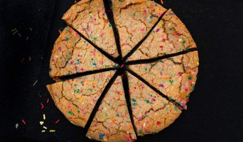 Chewy Rainbow Sprinkle Cookies