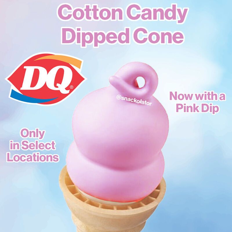 Cotton Candy Dipped Cones