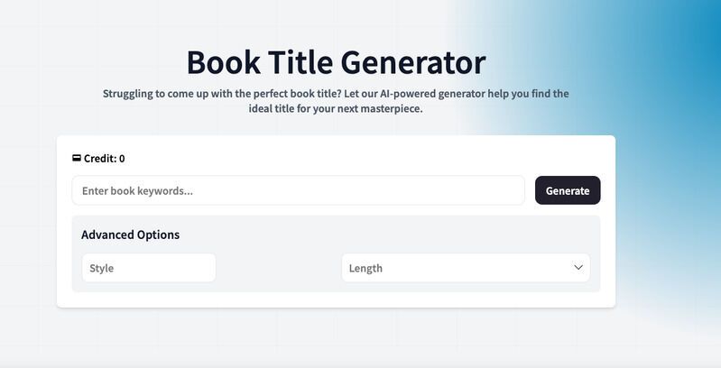 AI Book Title Generators