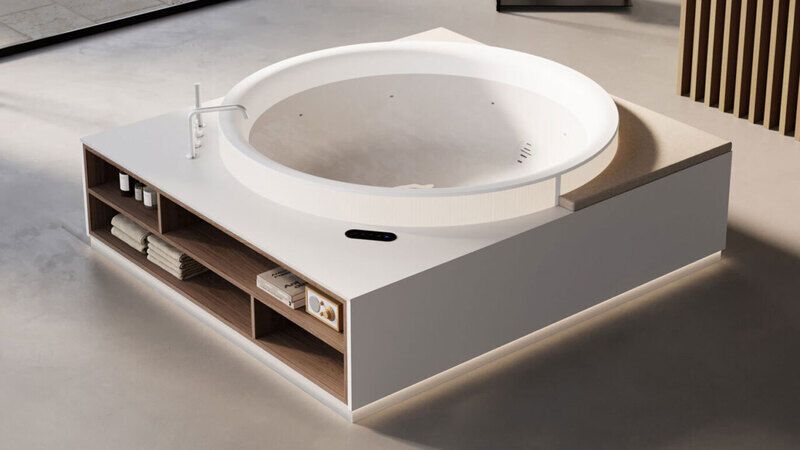 Rounded Hydromassage Tubs