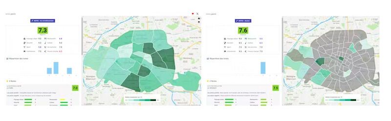 Interactive Parisian Neighbourhood Apps