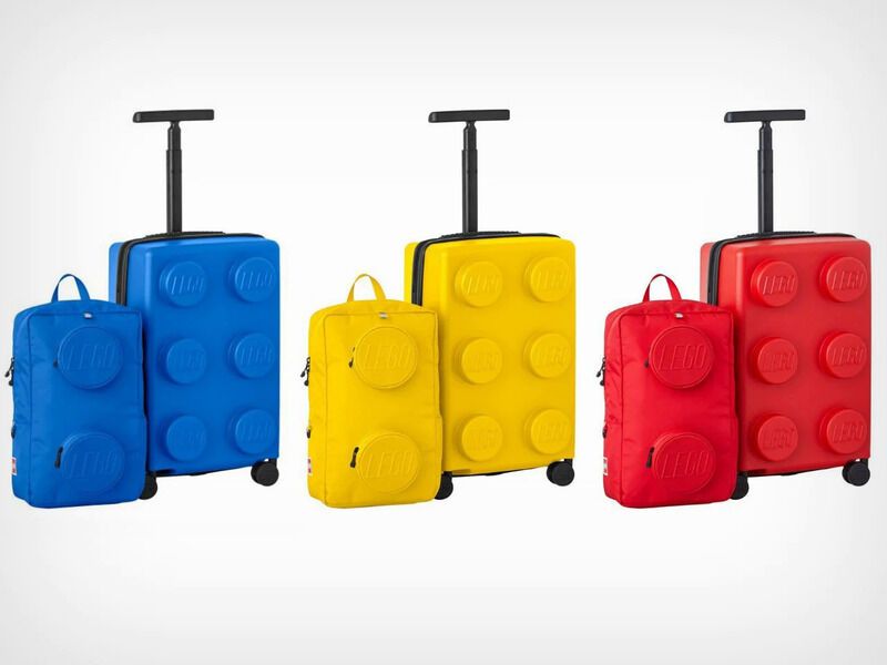 Toy Brick-Inspired Luggage Sets