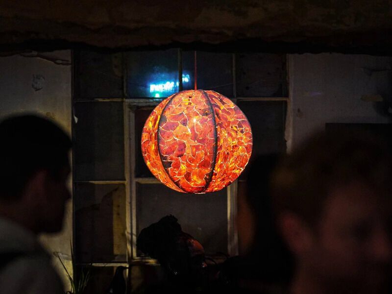 Orange Peel Waste-Made Lamps