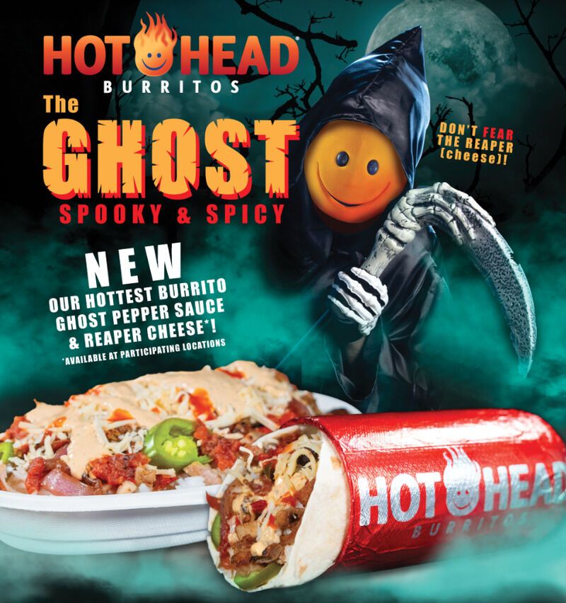 Fiery Ghost Pepper Burritos