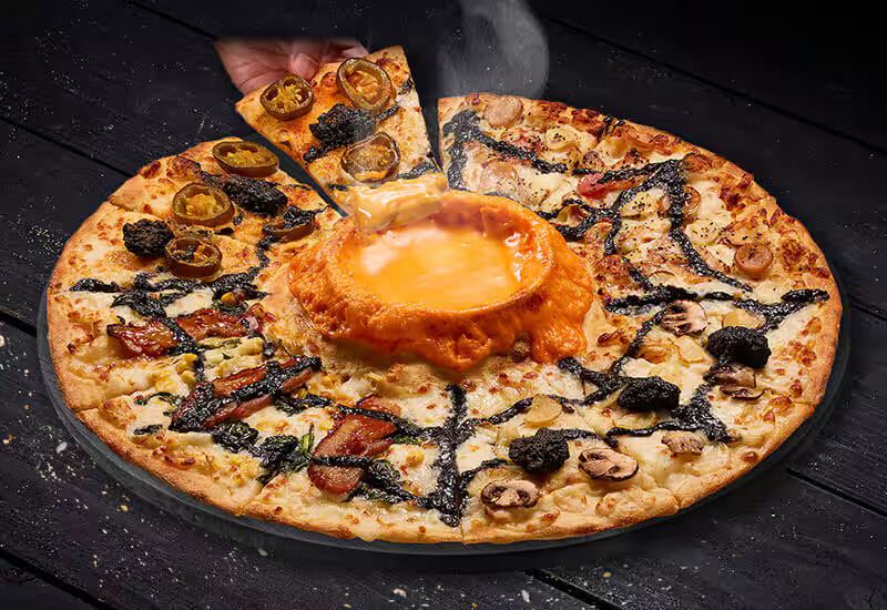 Spooky Volcano-Inspired Pizzas