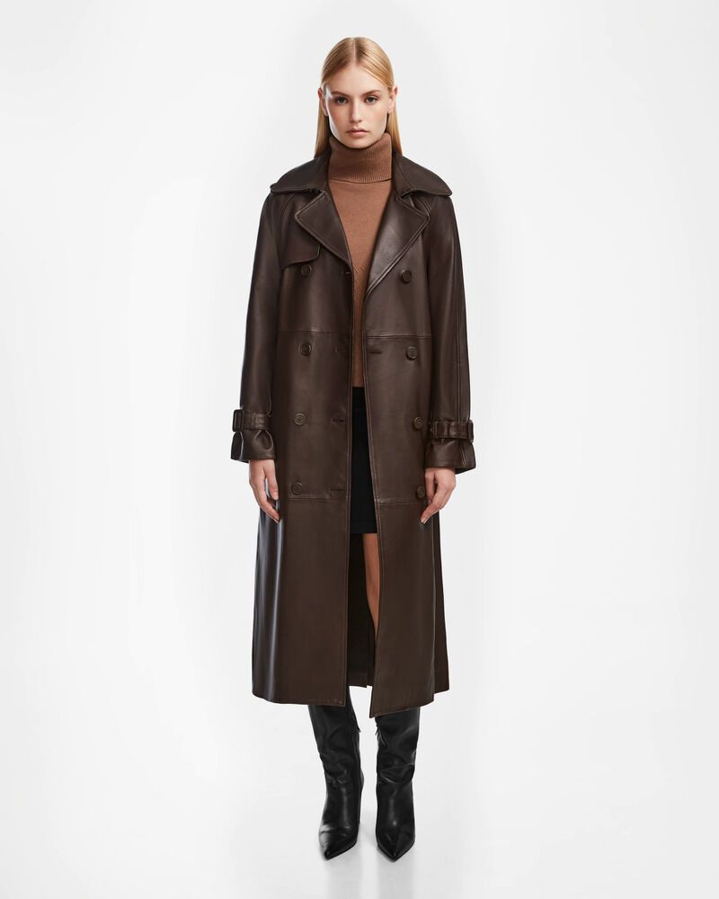 Luxe Leather Trenchcoats