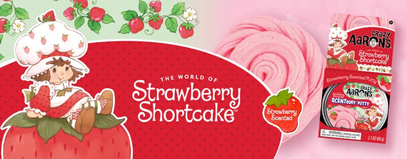Retro Cartoon-Inspired Putties : Strawberry Shortcake SCENTsory Putty