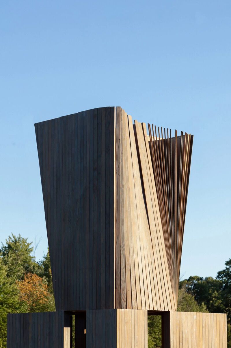 Fraying Dynamic Wooden Pavilions