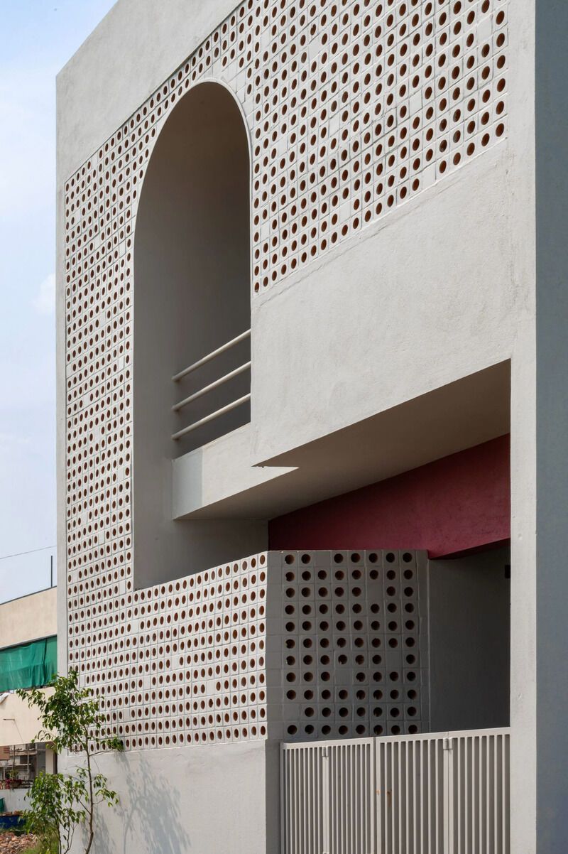 Perforated Facade Compact Residences