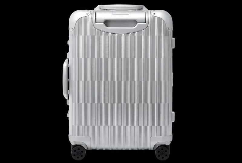 Metallic Optical Illusion Suitcases