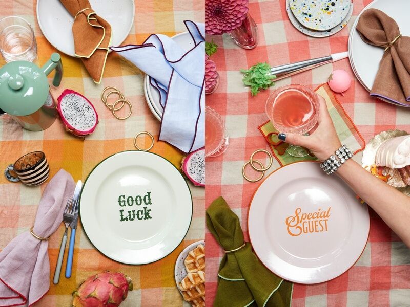 Colorful Enamelware Plates