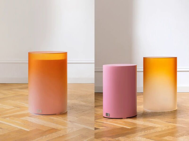 Candy-Inspired Cylindrical Tables