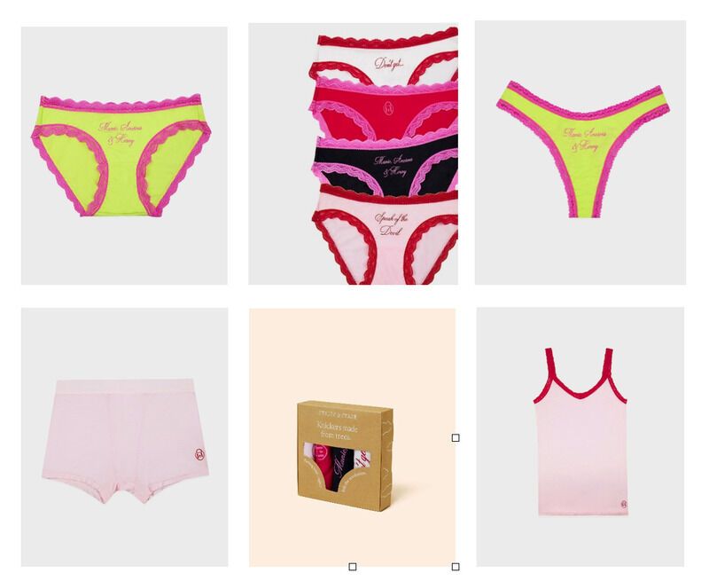 Tongue-in-Cheek Underwear Ranges