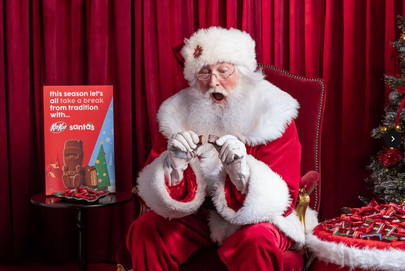 Santa-Themed Chocolate Treats