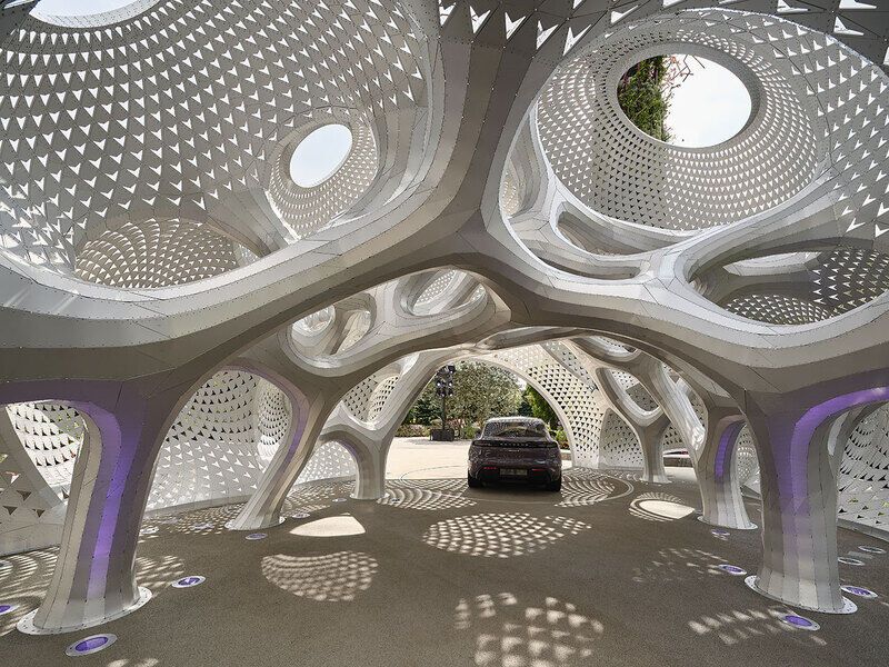 Geometric Garage Pavilions