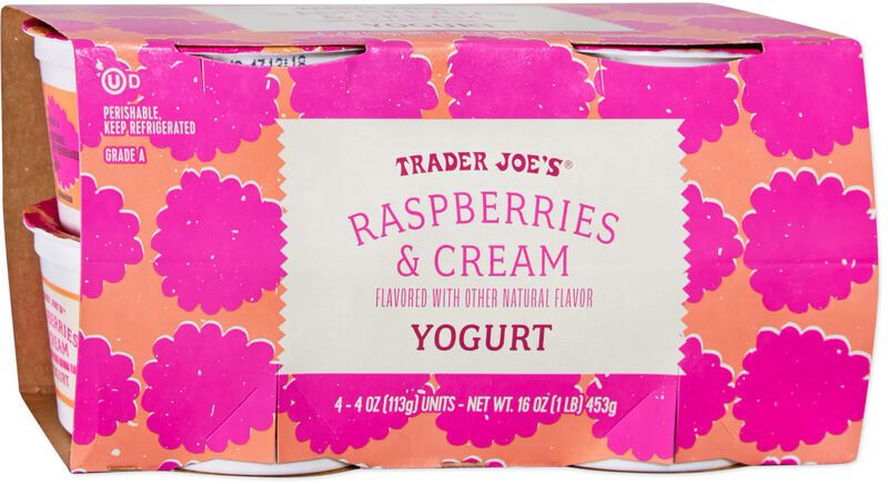 Naturally Flavored Raspberry Yogurts