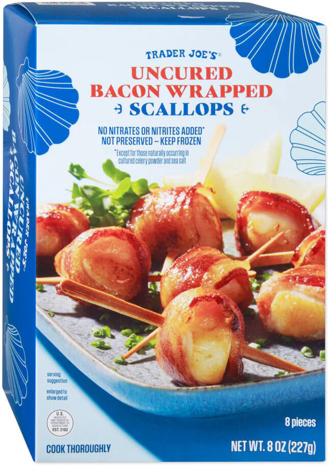 Frozen Bacon Wrapped Scallops