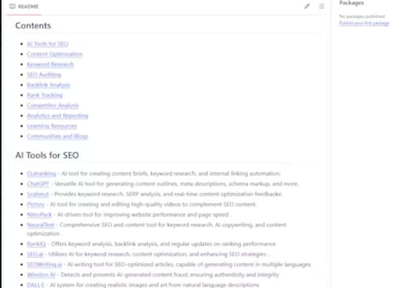 Curated SEO Tools