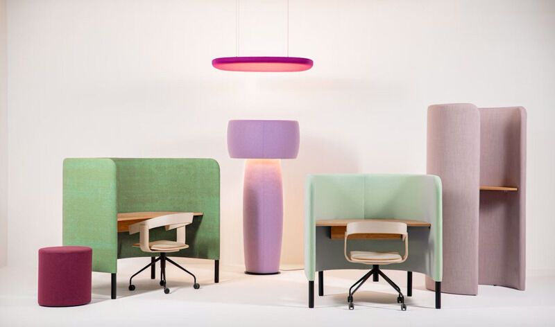 Upholstered Artful Acoustic Lamps