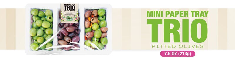 Eco-Friendly Portioned Olive Trays