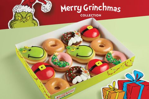 Festive Grinch-Inspired Doughnuts