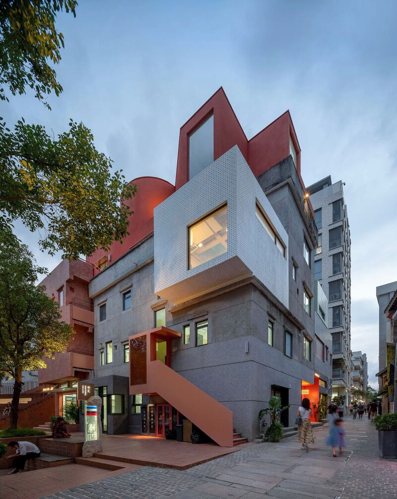 Colorful Rooftop Unified Buildings