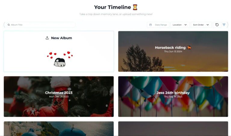 Photo Memory Timelines