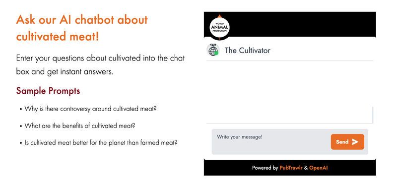 Cultivated Meat Chatbots