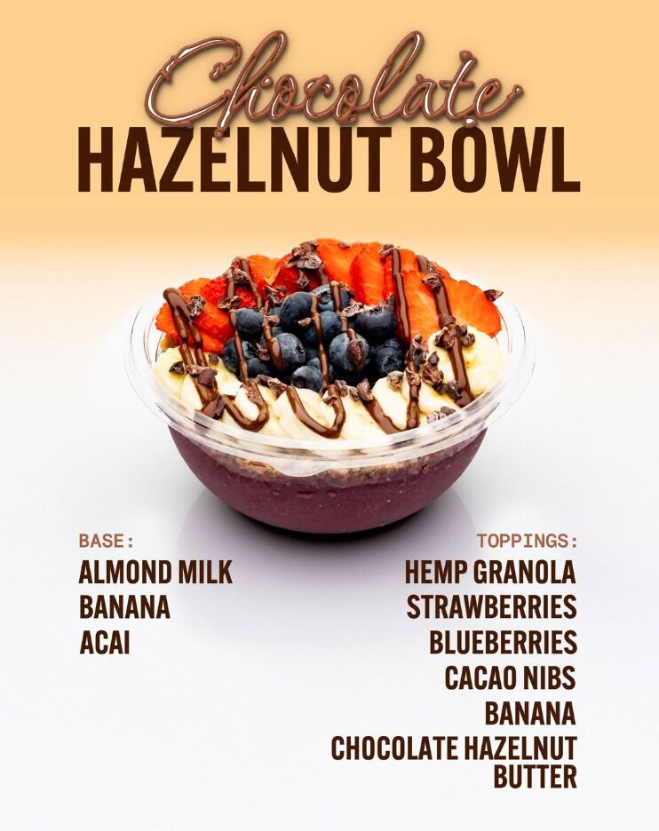 Chocolate Hazelnut Smoothie Bowls